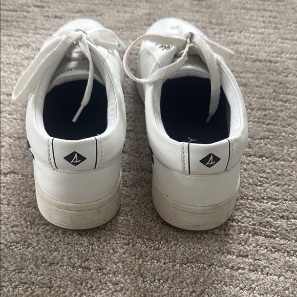 Sperry Women's White Leather Top-sider Sneakers - Picture 2 of 9